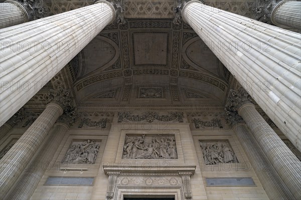 Columns and vaults at the entrance to the Pantheon