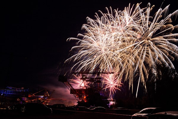 High-altitude fireworks on Open Monument Day