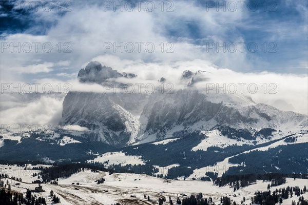 Snow-covered mountains