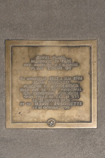 Memorial plaque on Revolution Square