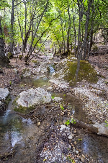 Small waterfall in the valley of the butterflies