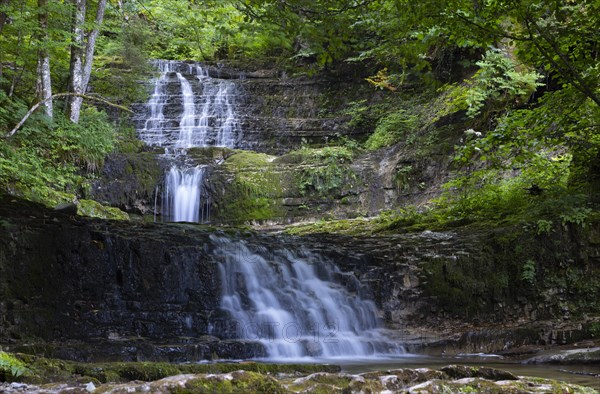 Waterfall of the Taugl at the Wald Wasser Zauber Weg near Hintersee