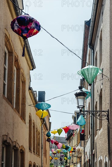 Chinese lanterns in Rue du St. Esprit