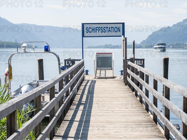 Passenger ship approaching landing stage