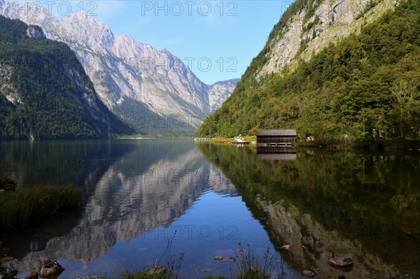 View of Koenigssee and Watzmann from the Saletalm