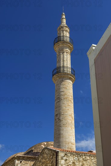 Old Town of Rethymno with Neratze Mosque Tower