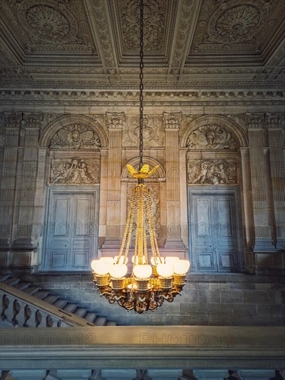 Architectural details of a staircase