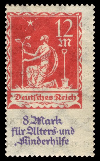 Stamp vintage 1922 of the Deutsche Reichspost