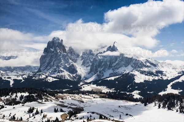 Snow-covered mountains