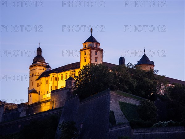 Illuminated Marienberg Fortress