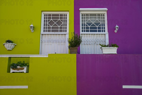 Colourful house facades in De Waal Street