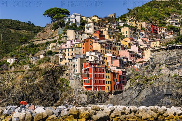 The village of Romaggiore in the Cinque terre