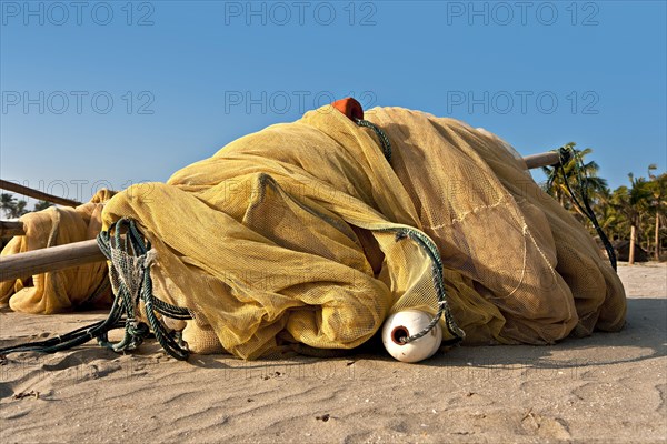 Fishing nets on the beach