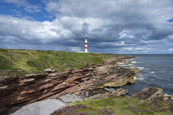 The Tarbat Ness Lighthouse on the Moray Firth