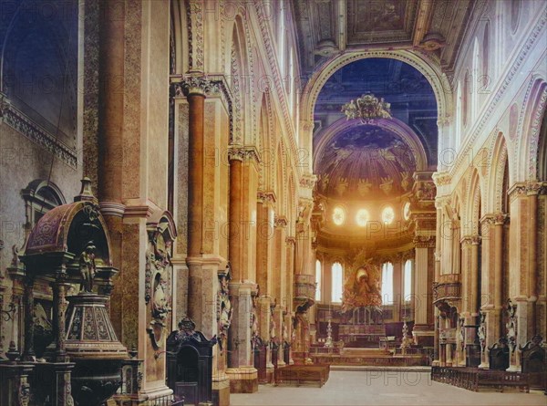 Interior view of the Cathedral of Naples