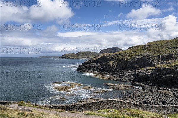 Rough coastal landscape at the westernmost point of the British main island