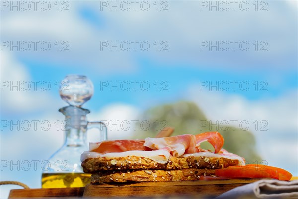 Toast with tomato