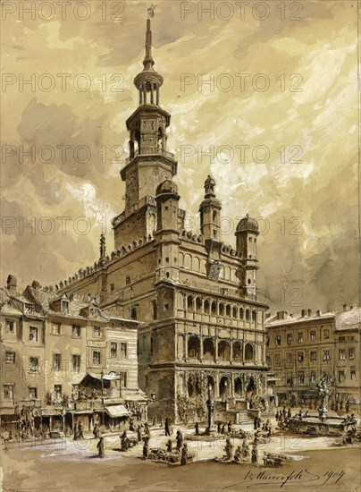 The Town Hall of Poznan in 1904