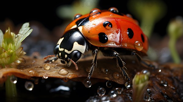 Macro image of a ladybird