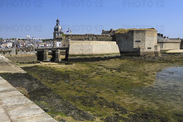 Walled old town Ville close in the port of Concarneau