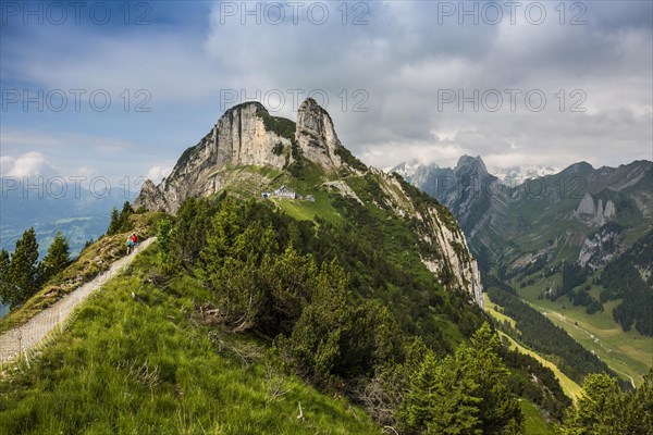 Steep mountains and hiking trail