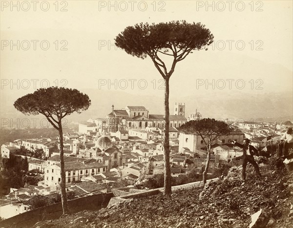 View of the town of Monreale in Sicily