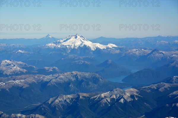 Aerial view of Cerro Tronador volcano