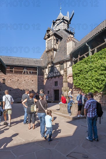 Historic mill of Chateau du Haut Koenigsbourg