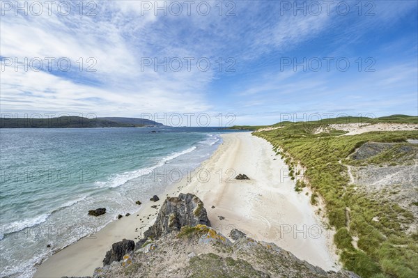 Sandy beach beach on the Faraid Head peninsula