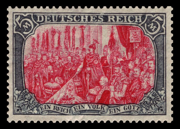 Stamp vintage 1900 of the German Reichspost