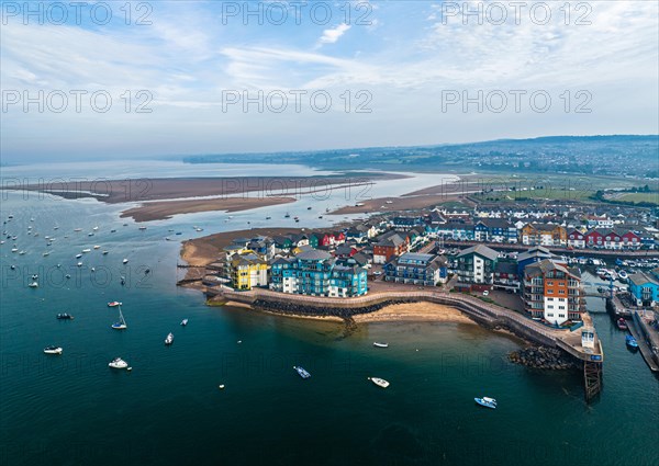 Exmouth and River Exe from a drone