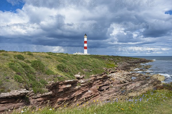 The Tarbat Ness Lighthouse on the Moray Firth