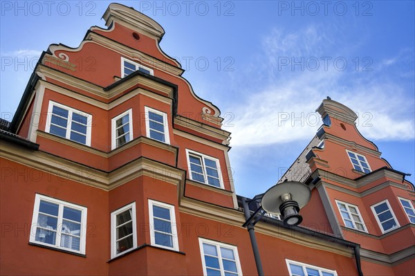 Red facade with baroque gables