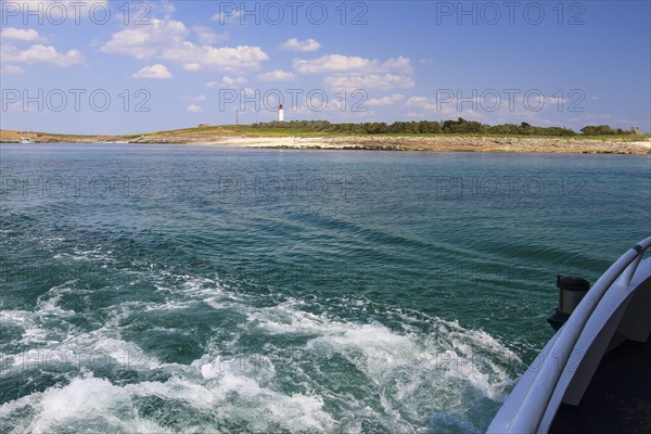 Ile de Penfret island with lighthouse