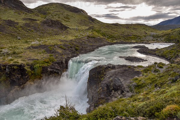 The Salto Grande Waterfall in Torres del Paine National Park