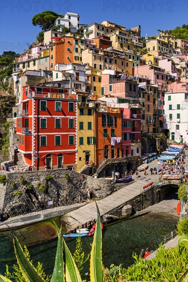 The village of Romaggiore in the Cinque terre