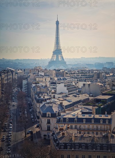 Paris cityscape with view to the Eiffel Tower