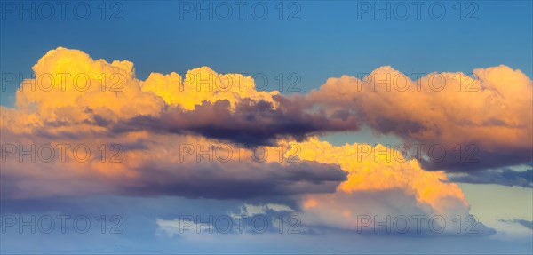 Panoramic photo of clouds