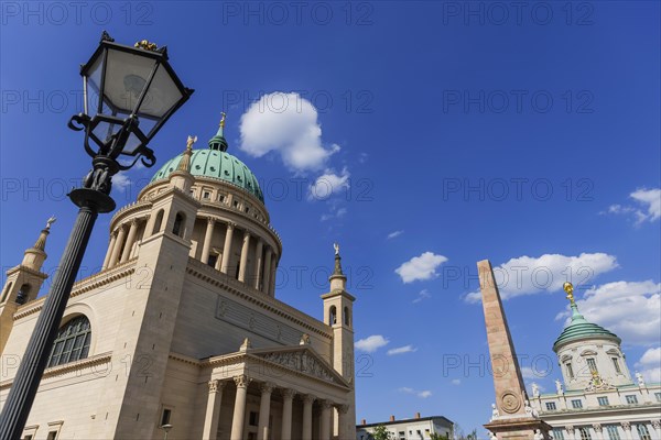 St. Nicholas Church on the old market square in Potsdam near Berlin