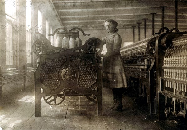 Worker in a spinning mill