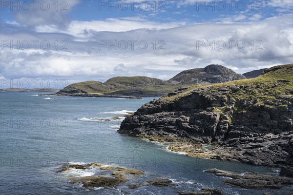 Rough coastal landscape at the westernmost point of the British main island