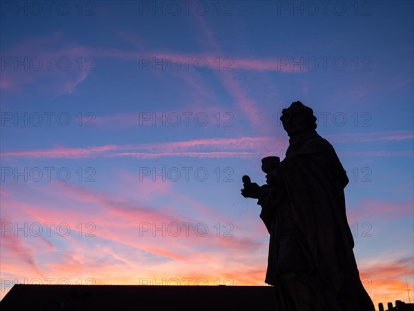 Silhouette in the sunset