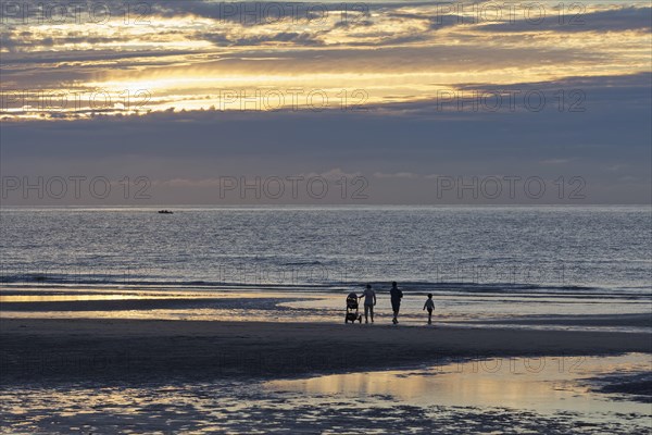 Sunset on the Belgian coast