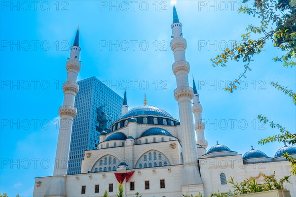 The Namazgah Mosque Tirana near Skanderbeg Square in Tirana. Albania