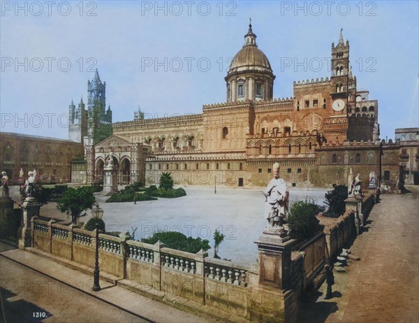 The Cathedral of Palermo in Sicily in 1860