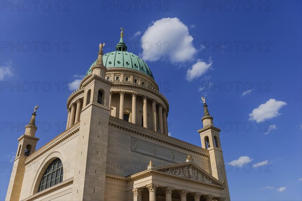 St. Nicholas Church on the old market square in Potsdam near Berlin