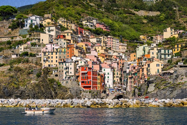 The village of Romaggiore in the Cinque terre