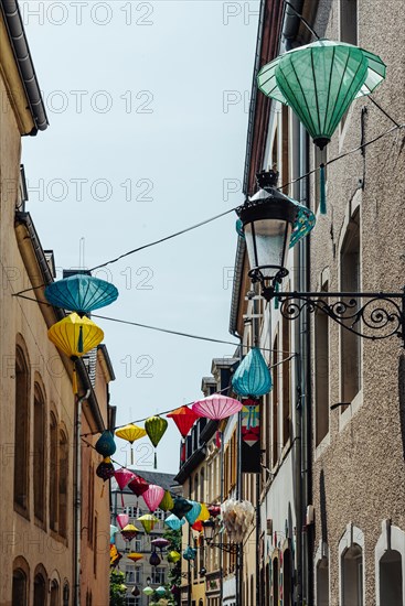 Chinese lanterns in Rue du St. Esprit