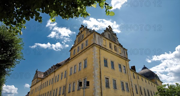 Partial view of the castle in Coswig