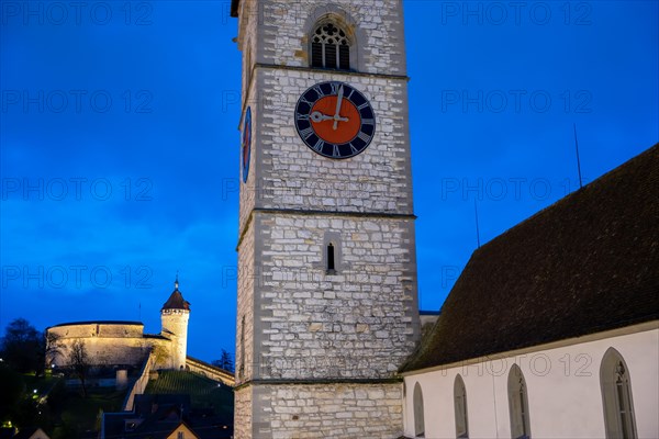 The Munot Castle and St. Johann Reformed Church in Schaffhausen